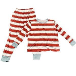 Women's Family Pajama Striped Xmas Christmas Matching Sleepwear Set 2XL